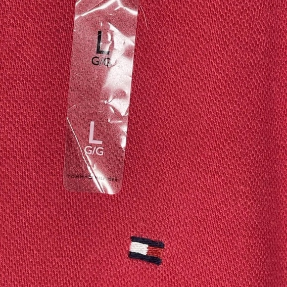 Tommy Hilfiger Red Slim Fit Tommy Polo Medium Short Sleeve NWT - Picture 7 of 13